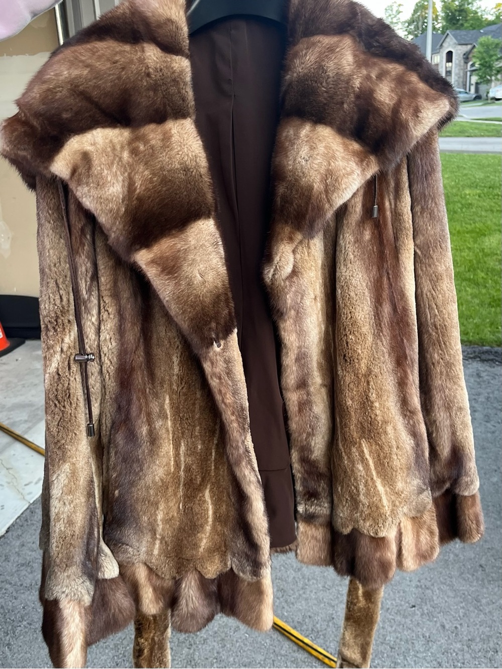 Luxurious Brown Fur Coat - Women's Jacket & Coat